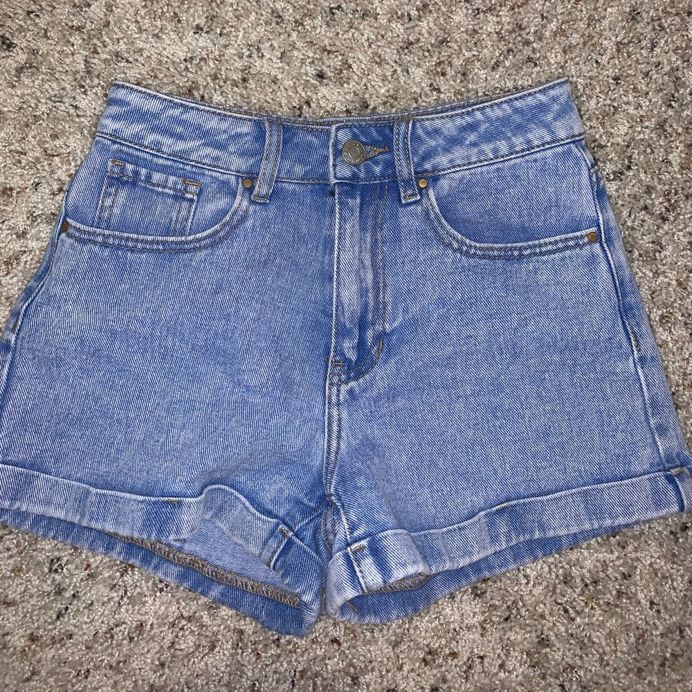 PacSun Blue Jean Mom Shorts